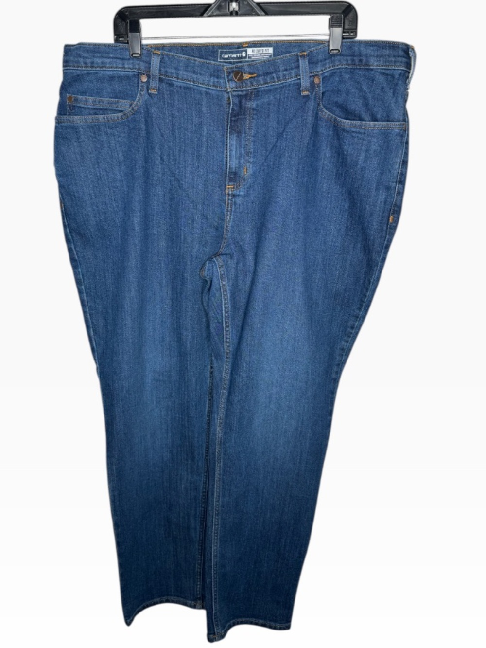 Carhartt Rugged Flex Relaxed Fit Blue Jean Mid Rise Women’s 18W RegularBD5383-W